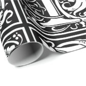 Brief P Middeleeuws Monogram Art Nouveau Cadeaupapier (Rol Hoek)