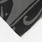 Brief P Middeleeuws Monogram Art Nouveau Fleece Deken (Hoek)