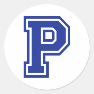 Brief P Ronde Sticker