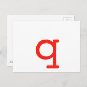 Brief q briefkaart (Voorkant / Achterkant)