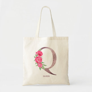Brief Q Gepersonaliseerde naam monogram bridesmaid Tote Bag