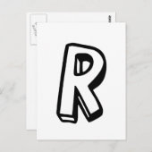 Brief R Briefkaart (Voorkant / Achterkant)