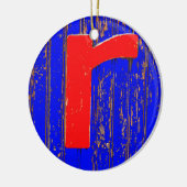 Brief r keramisch ornament (Links)