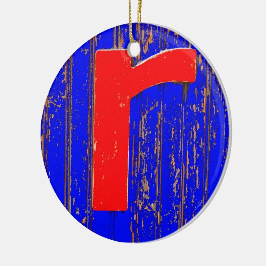 Brief r keramisch ornament (Links)