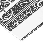 Brief R Middeleeuws Monogram Art Nouveau Korte Tafelloper (Hoek)