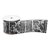 Brief R Middeleeuws Monogram Art Nouveau Lint (Spoel)