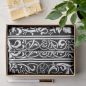 Brief R Middeleeuws Monogram Art Nouveau Tissuepapier (Geschenk)