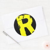 Brief R Ronde Sticker (Envelop)