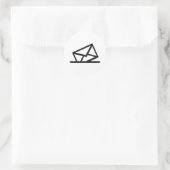 Brief Ronde Sticker (Tas)