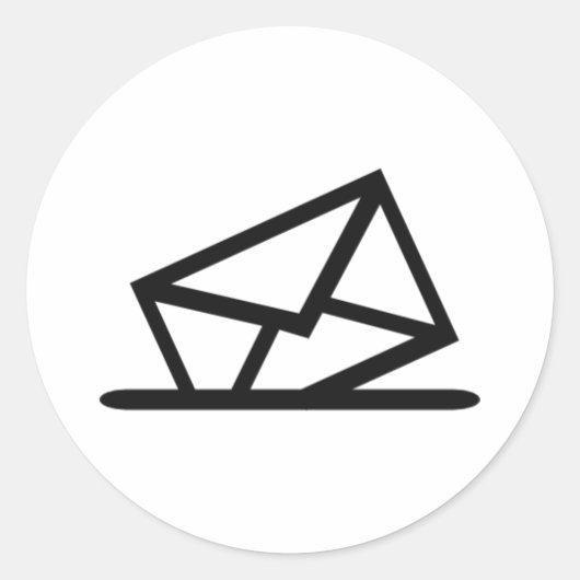 Brief Ronde Sticker (Voorkant)