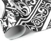 Brief S Middeleeuws Monogram Art Nouveau Cadeaupapier (Rol Hoek)