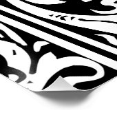 Brief S Middeleeuws Monogram Art Nouveau Perfect Poster (Hoek)