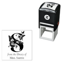 Brief S Vlindermonogram uit de bibliotheek van