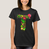 Brief T in Flowers T-Shirt (Voorkant)