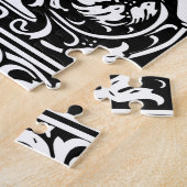 Brief T Medieval Monogram  Initiaal Legpuzzel (Zijkant)