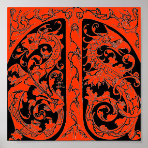 Brief T met Poster Dragons