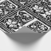 Brief T Middeleeuws Monogram Art Nouveau Cadeaupapier (Hoek)