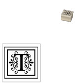 Brief T Monogram Rubberstempel (Gestempeld)