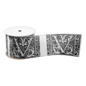 Brief V Middeleeuws Monogram Art Nouveau Lint (Spoel)