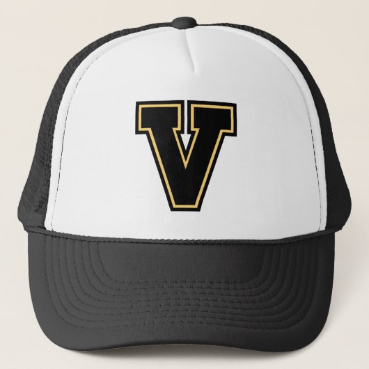 Brief "V" monogram Trucker Hat Trucker Pet (Voorkant)