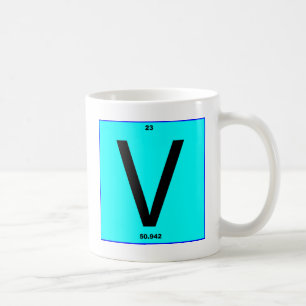 Brief V periodiek tabel Koffiemok