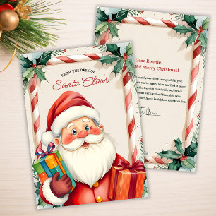 Brief van de Kabouter Kerstbrief voor Kinderen Feestdagenkaart