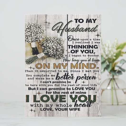 Brief van de klacht aan de echtgenoot | Lovely Gif Menu (Staand voorkant)