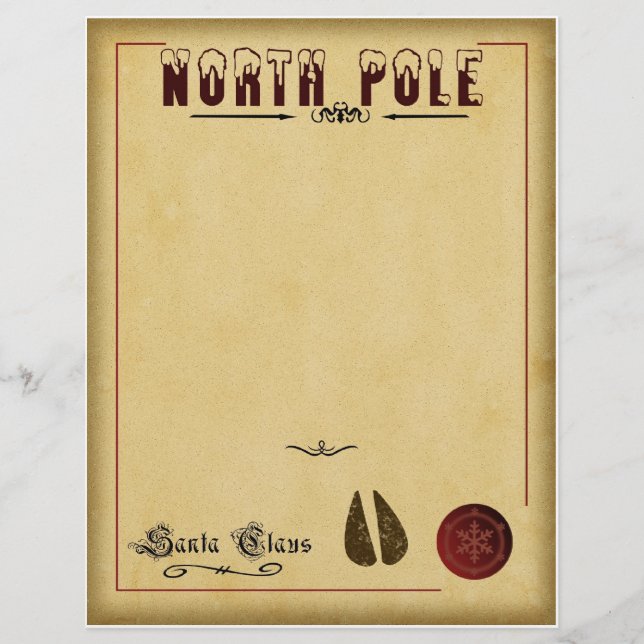 Brief van de Santa (Voorkant)