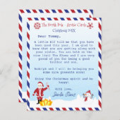 Brief van de Santa Claus aan de kinderen (Voorkant / Achterkant)