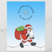 Brief van de Santa Claus van Noordpool (Achterkant)