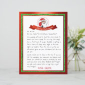 Brief van de Santa Claus van Noordpool (Staand voorkant)