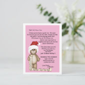 Brief van de Santa Feestdagenkaart (Staand voorkant)