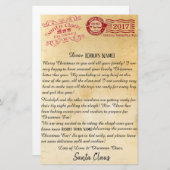 Brief van de Santa | Noordpoolbrieven Briefpapier (Voorkant / Achterkant)