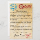 Brief van de Santa | Noordpoolbrieven | V2 Briefpapier (Voorkant / Achterkant)