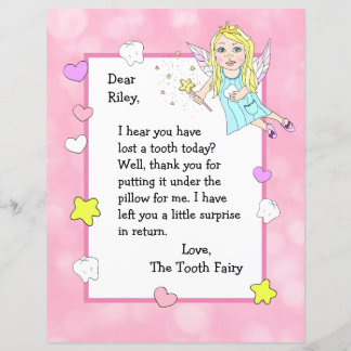 Brief van de Tooth Fairy