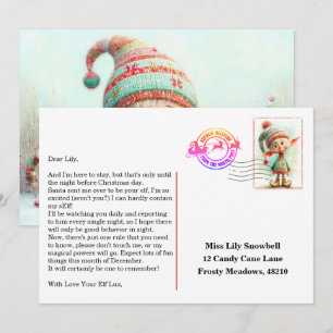 Brief van Elf Aankomst   Welkomstbericht Noordpool Kaart