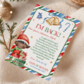 Brief van Elf Christmas Boy Brief Kaart