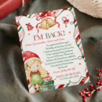 Brief van Elf Kerstmeisje Briefkaart
