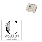 Brief van Floral - C - Retouradres Monogram Rubberstempel (Gestempeld)