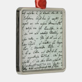Brief van Franz Schubert Metalen Ornament (Rechts)