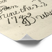 Brief van George III aan zijn grootvader Poster (Hoek)