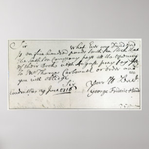 Brief van Handel, juni 1716 Poster