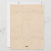 Brief van het bureau van de kerstman gepersonalise feestdagenkaart (Achterkant)