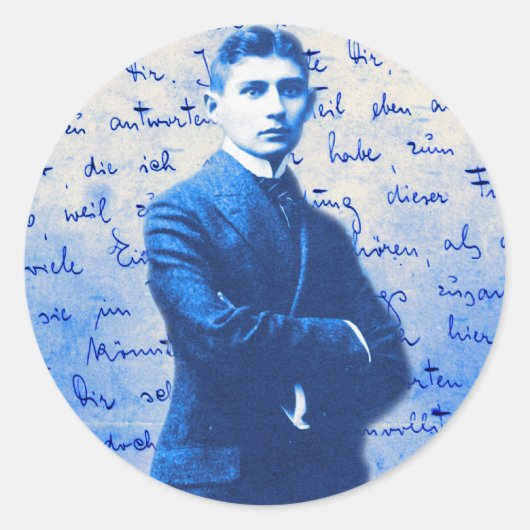 Brief van Kafka Ronde Sticker (Voorkant)