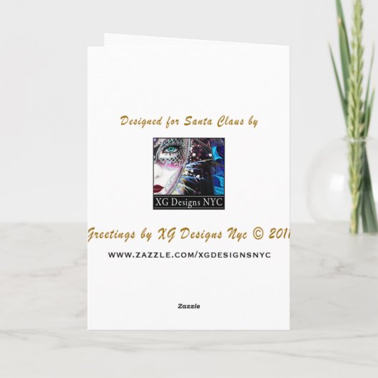 Brief van Kerstman - de Sjabloon van het Elf en (Achterkant)