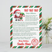 Brief Van Kerstman  Feestdagenkaart (Staand voorkant)