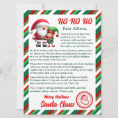 Brief Van Kerstman  Feestdagenkaart (Voorkant)