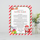 Brief van Kerstman Kerstmis (Staand voorkant)