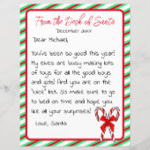 Brief van Kerstmis van het Kind Santa Clause (Voorkant)