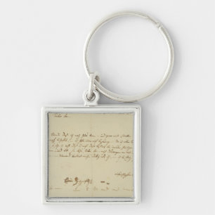 Brief van Mozart aan een hoogtepunt, januari 1786 Sleutelhanger